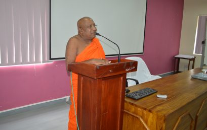 Guest lecture by Ven.Professor Devalegema Madhananda thero