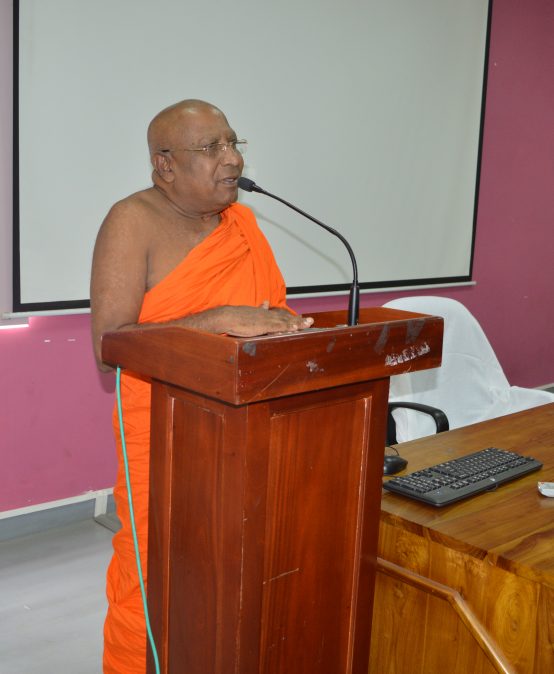 Guest lecture by Ven.Professor Devalegema Madhananda thero