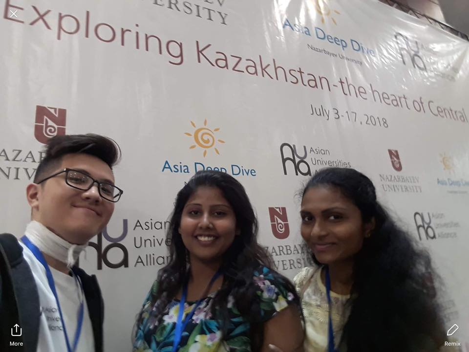 Two Bachelor of Education Students from University of Colombo visit Kazakhstan