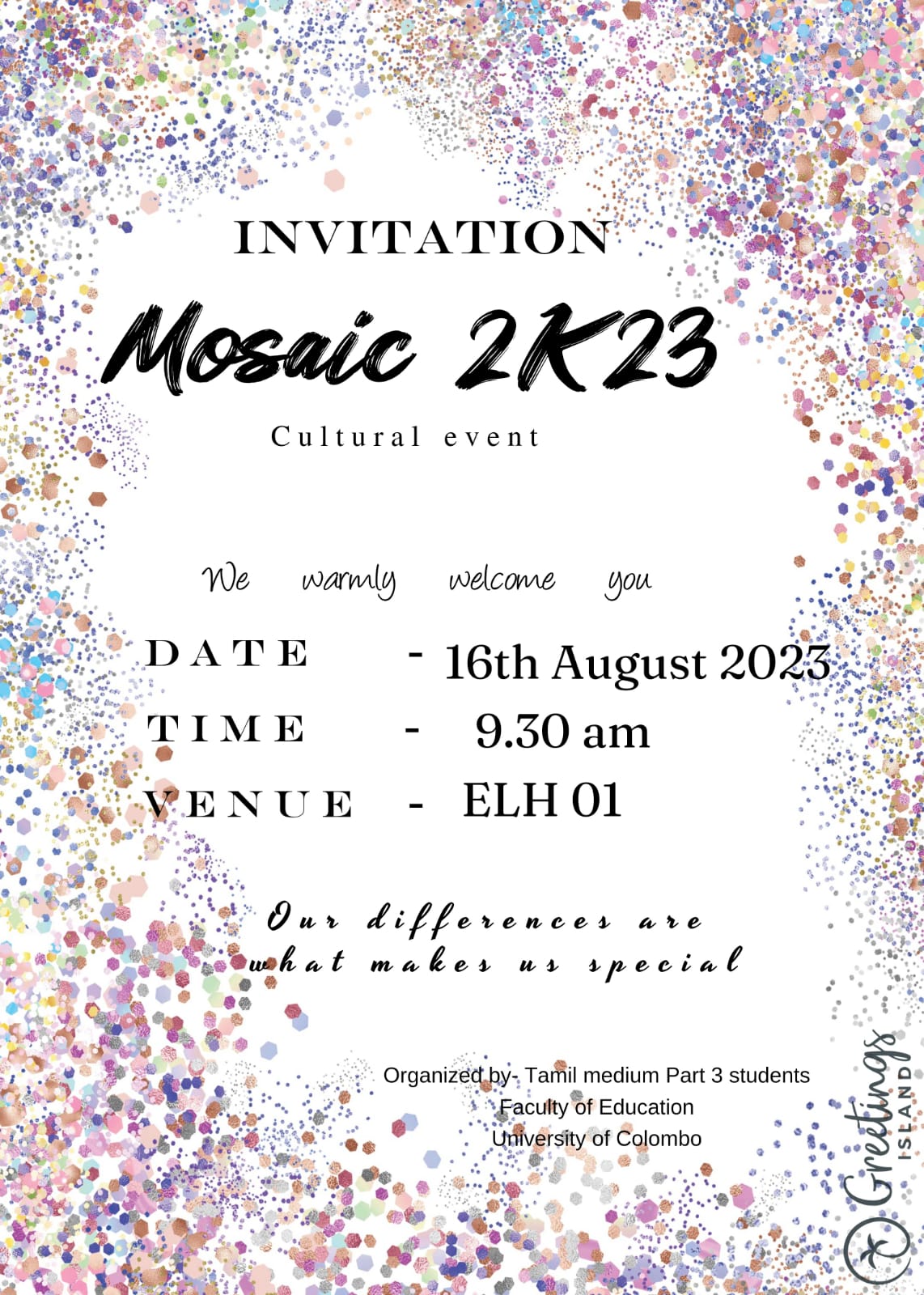 MOSAIC 2023 – A Cultural Event