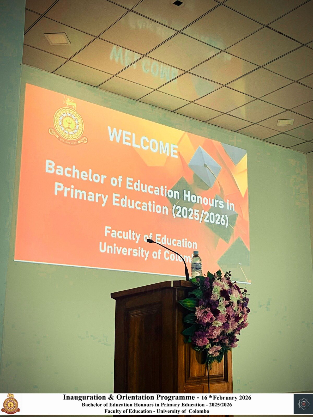 Inauguration -Bachelor of Education Honours in Primary Education 2025/2026